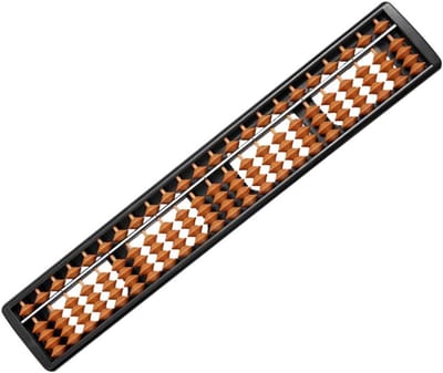 Telraam - Rekenrek - Wiskunde Leren - Lichtgewicht Draagbaar - 36 cm - Zwart