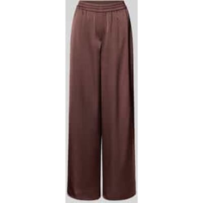 Relaxed fit wijde broek van satijn