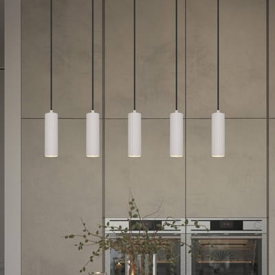 TRIO SOKA - Hanglamp - Grijs warm - excl. 5x GU10 5 W - Plafondbevestiging - In hoogte verstelbaar