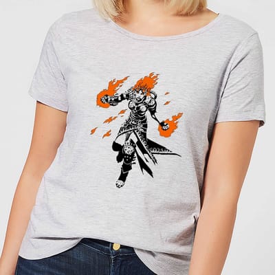 Magic The Gathering Chandra Character Art Dames T-shirt - Grijs - S