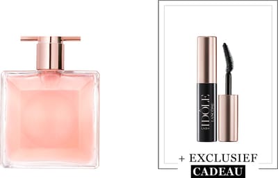 Lancôme Idôle Parfum voor dames + Cadeau - Idôle Eau de Parfum 25ml & Mini Lash Idôle Mascara Zwart 2.5ml Travel Size Cadeau - Navulbare Frisse en Zuivere Bloemige Damesparfum & Mascara - Totaal 27.5ml