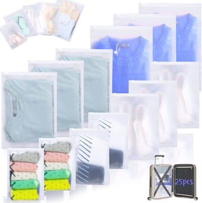 Vacuümzakken 25 stuks - Herbruikbare compressiezak - Voor kleding en dekbedden - Ideaal voor reizen - ShopVlot