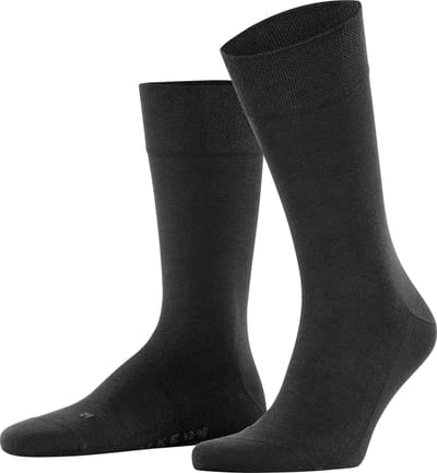 FALKE Sensitive New York met comfort tailleband lyocell sokken heren zwart - maat 39-42