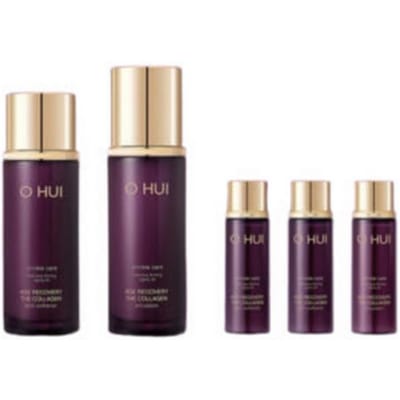 O HUI Ensemble Régénération Age Adoucissant pour la Peau 100ml + Émulsion 100ml Softener100ml+Emulsion100ml black