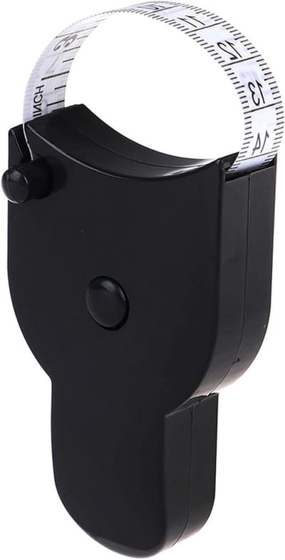Rolmaat - Meetlint - Lichaamsmaten Meten - Intrekbaar met knop - 150 cm - Wit
