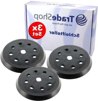 Schuurschijven Klittenband - Steunschijven Polijstschijven - Schuren en Polijsten - 8 Stofgaten - 125 mm - Zwart