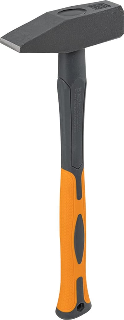 Bradas Machinistenhamer – 1000 g Kop – 37 cm – Fiberglas Handvat – Antislip Greep