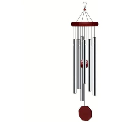 Windgong DIY Hanger Chinese Stijl 6 Buisjes Metaal Zegen Windgong Rinkel Hoogwaardig Gevoel Homestay Decoratie 70cm gray