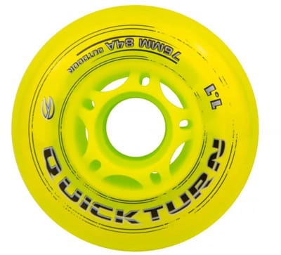Graf Schaatswielen 4 Eenheden Geel 64 mm / 84A