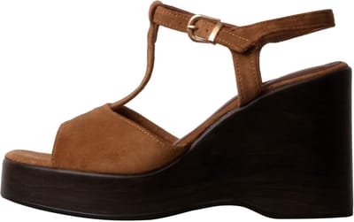 Sandalen met plateauzool en bandje van R and Be