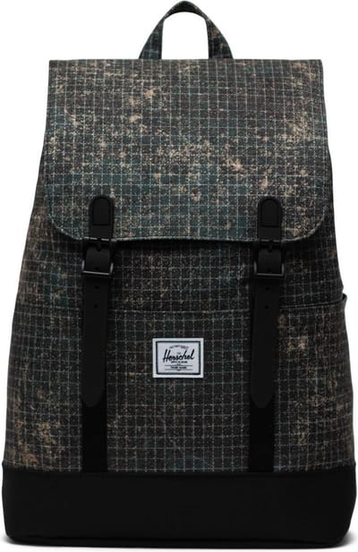 Herschel Vrije tijd rugzak Schoolrugzak Retreat Small Backpack Eco 15L Forest Grid Groen
