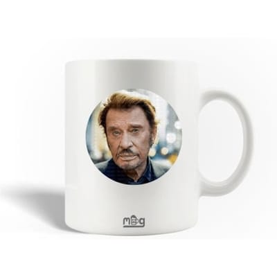 Keramische mok Johnny Hallyday zanger componist poster poster