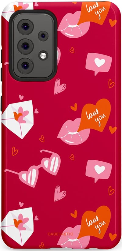 Casetastic Hoesje Geschikt voor Samsung A52 (4G/5G/s) - Stijlvolle Beschermende Duo-layer Case - Liefdesbrief