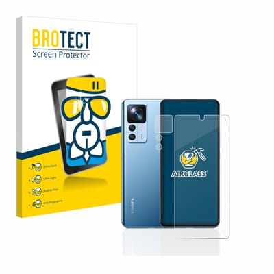 Screenprotector voor Xiaomi 12T (Voor+Camera) Beschermglas transparant