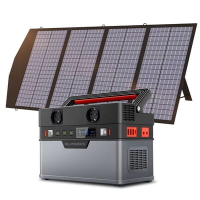 ALLPOWERS Zonnegeneratorset 700W (S700 + SP029 140W zonnepaneel) - S700 +SP029 Zonnepaneel 140W