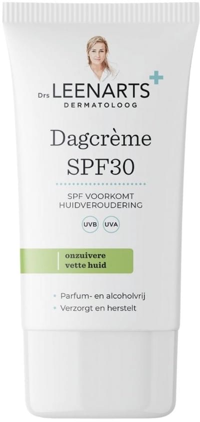 Drs Leenarts Dagcrème SPF 30 – Voor vette, onzuivere & acne-prone huid – Parfumvrij – 50 ml