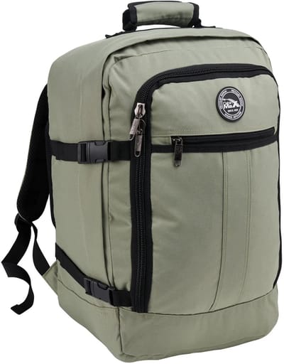 CabinMax Metz Reistas– Handbagage 44L- Rugzak – Schooltas - Backpack 55x40x20cm – Lichtgewicht - Bodo Groen