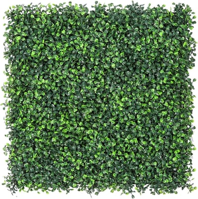 Kunst Buxuspanelen - Groene Wandpanelen - Tuin Decoratie - UV Bescherming - 60x40cm - Groen