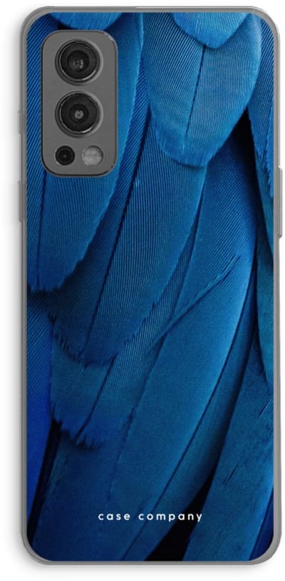 Case Company® - Hoesje geschikt voor OnePlus Nord 2 5G hoesje - Pauw - Soft Cover Telefoonhoesje - Bescherming aan alle Kanten en Schermrand