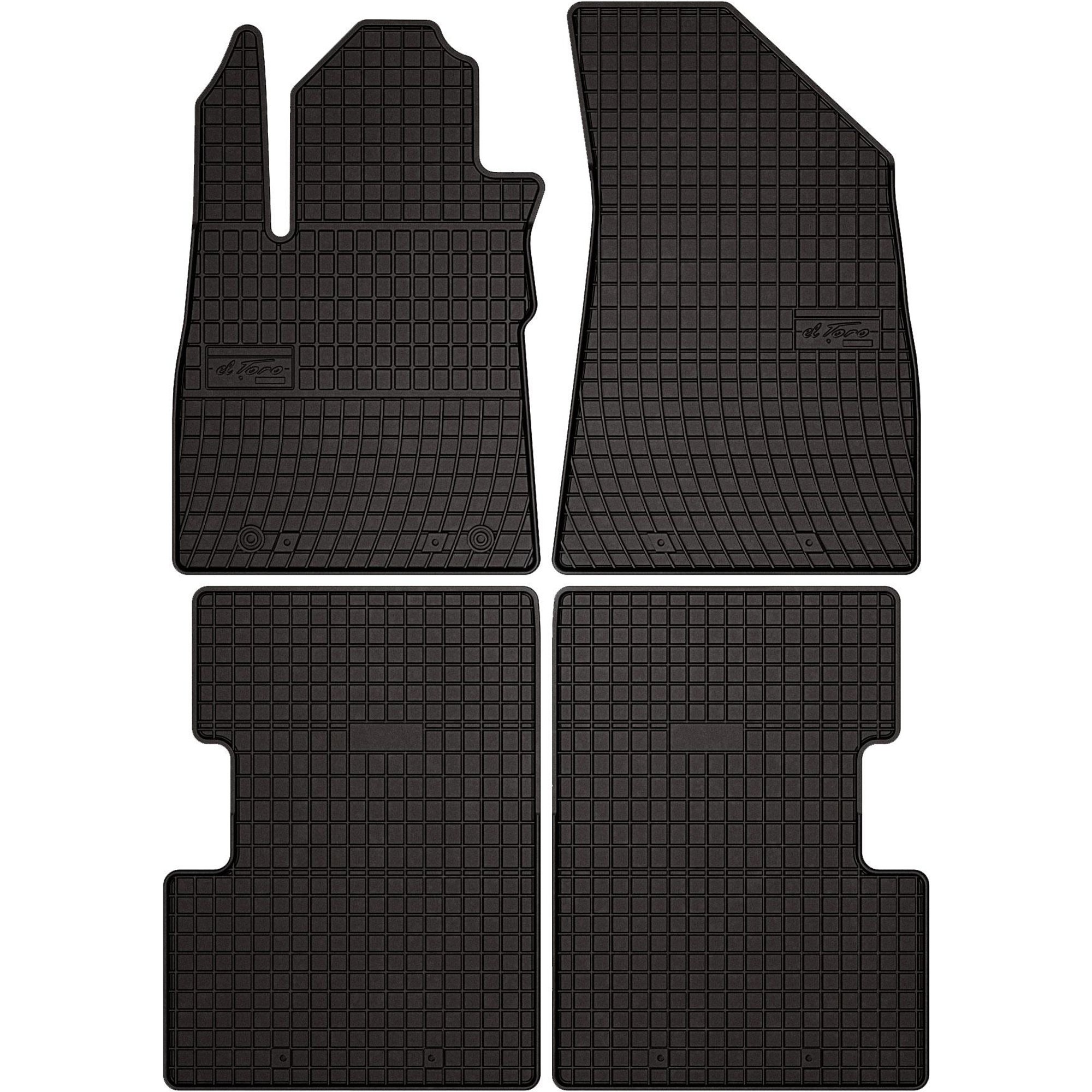 Wielganizator SolidPRO Serie - Autovloermatten Rubber - MG ZS Crossover - Zwart - Op Maat