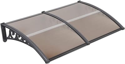 Balkon Luifel - Terras Overkapping - Buiten Bescherming - UV Bestendig Winddicht - 100x200 cm - Bruin