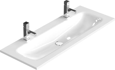 Ben Organic Wastafel 120x45 cm Glans Wit