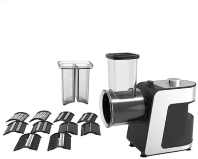 Innovastore Groentesnijder - Snijmachine - Hakmolen - Keukengereedschap - Elektrisch - 5-1 machine - Roestvrijstaal - Zwart