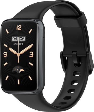 By Qubix - Siliconen sportbandje - Zwart - Geschikt voor Xiaomi Smart Band 7 Pro / Mi Band 7 Pro bandje