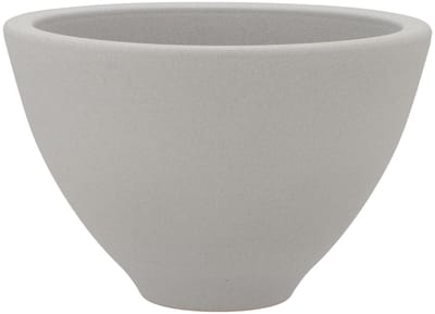 DK Design Bloempot/plantenpot Vinci- lichtgrijs mat - voor kamerplant - D15 x H23 cm