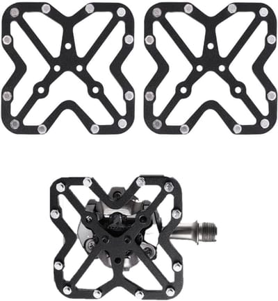 SnelShoppen - Aluminium Alloy Fiets Pedalen, Anti Slip Cleats, Compatibel met Shimano SPD, Ideaal voor Fietsen, Mountainbike, Wegfiets, 1 Paar