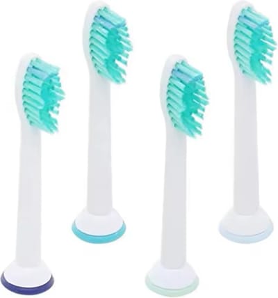 Opzetborstels - Geschikt voor Philips Sonicare - Borstelkoppen voor Elektrische Tandenborstel - 4st - Wit - Nylon