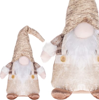 Springos Gouden Kabouter | Kerstdecoratie | Kerstversiering | 35 cm