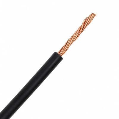 Montagedraad VDS 12V 6mm2 rood of zwart - per meter - zwart