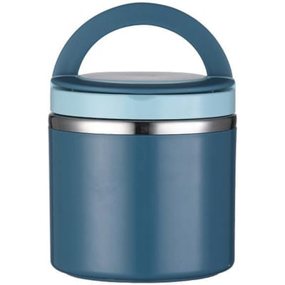 630ML Voedsel Thermische Pot Geïsoleerde Soepbeker Thermoscontainers Roestvrijstalen Lunchbox Thermo Houdt Warm Voor Schoolkinderen 1&630ml&1 blauw