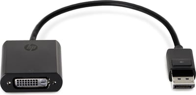 HP DisplayPort to DVI-D Adapter - DisplayPort-adapter - enkele verbinding - DisplayPort (M) naar DVI-D (V) - 19 cm - vergrendeld - voor Elite Slice G2; Elite Dragonfly; ProDesk 400 G7; ProOne 400 G6, 440 G6; Workstation Z2