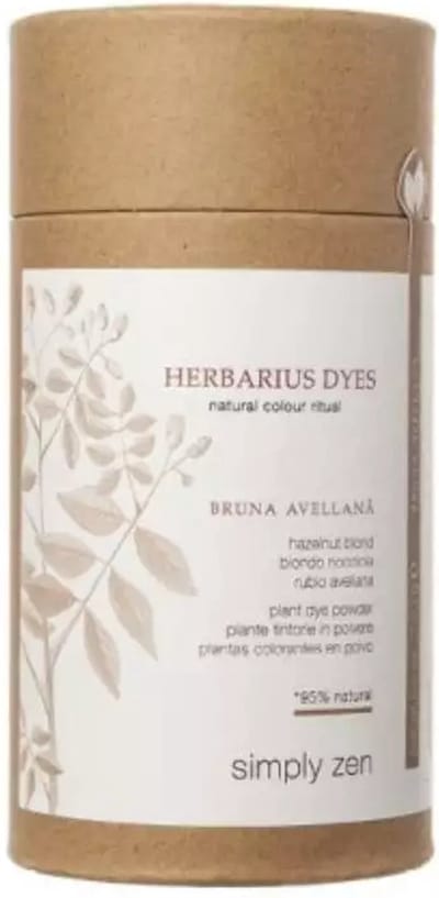 SIMPLY ZEN - HERBARIUS KLEURSTOFFEN 95% NATUURLIJKE BRUNA AVELLANA (160g) Vervend plantenpoeder