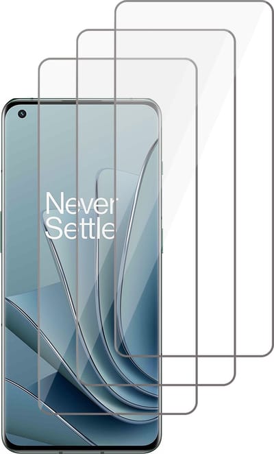 Screenprotector geschikt voor OnePlus 10 Pro - Gehard Glas Beschermglas Tempered Glass Screen Protector - 3 Stuks