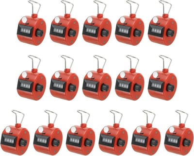 Mechanische Handteller Klik Teller voor Sport en Tellen - 16 Stuks