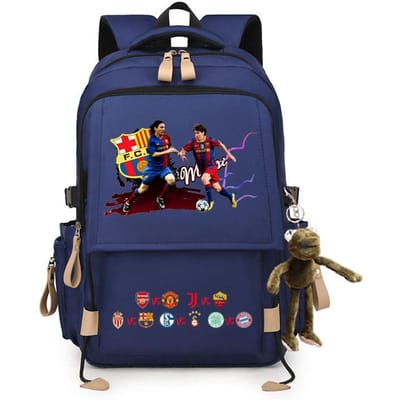 3-delige Schoolrugzakset voor Studenten Grote Capaciteit Oxford Stof Schooltas met Schouderband en Etui