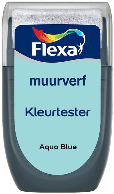 Flexa - Kleurtester Muurverf - Aqua Blue - Mengverf - 30 Ml