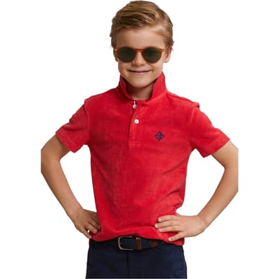 River Woods Custom Fit Sponge Polo Pomegranate Size: 6 | Shirts Outlet | Unisex |