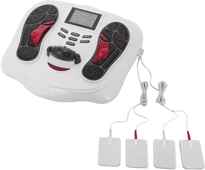 VIEMAE Voetmassage apparaat - Voetmassage apparaat bloedsomloop - Voetmassage - Incl 4 elektroden, roller - EMS - Complete set - Compact