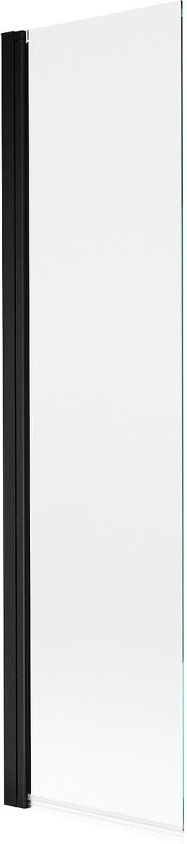 Mexen Mist badwand 1-delig 50 x 150 , transparant, zwart - 8A9-050-001-70-00