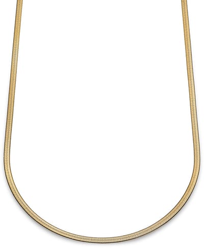 Essentials | 4 mm Goudkleurige Ketting met Visgraatschakels