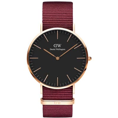 Daniel Wellington DW Watch Classic Roselyn Black Rose Gold 40mm