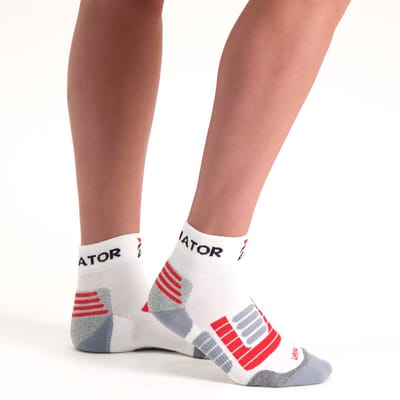 Gladiator Sports Compressiesokken - Hardloopsokken - Steunsokken - Sportsokken - Hielspoor - Per Paar - Wit - L