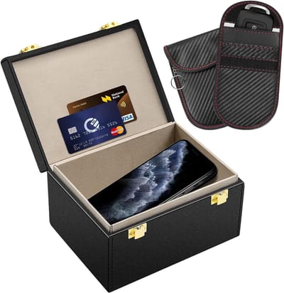 Allecto - Keyless Go Autosleutelbox - Diefstalbeveiliging - Signaalblokkering - Compact Formaat - Bescherming voor auto en waard...