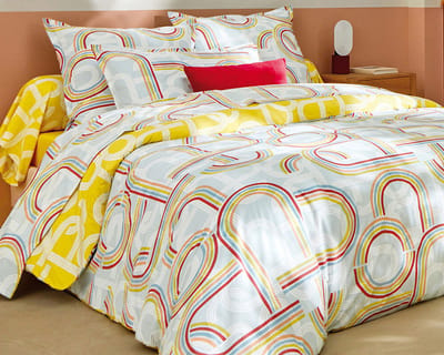 Blanc Des Vosges dekbedovertrek Retro Curry 240x220 cm