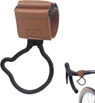 Kinderwagen Haken - Wandelwagen Clips - Tas Ophangen - Zinklegering - 20 x 14 x 3 cm - Bruin