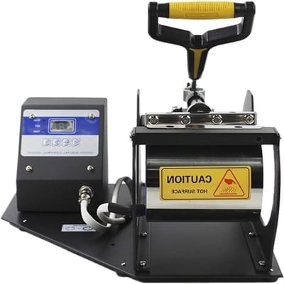 Hittepers Machine - Transfer Pers - Mokken Bedrukken - Gelijkmatige Verwarming - 31.5 cm - Zwart